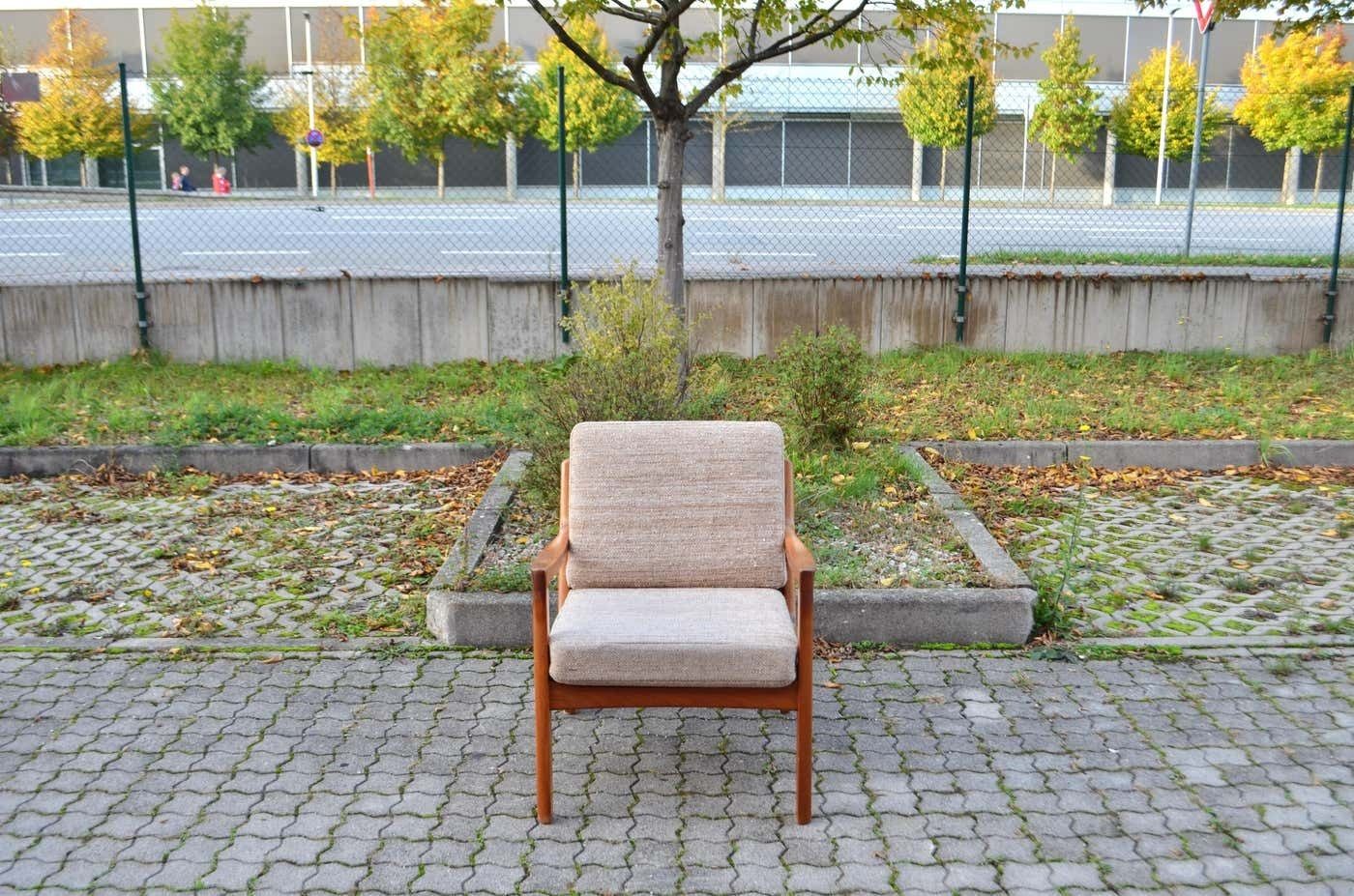 photo buy Ole Wanscher Teak Easy Chair Model Senator For France & Son