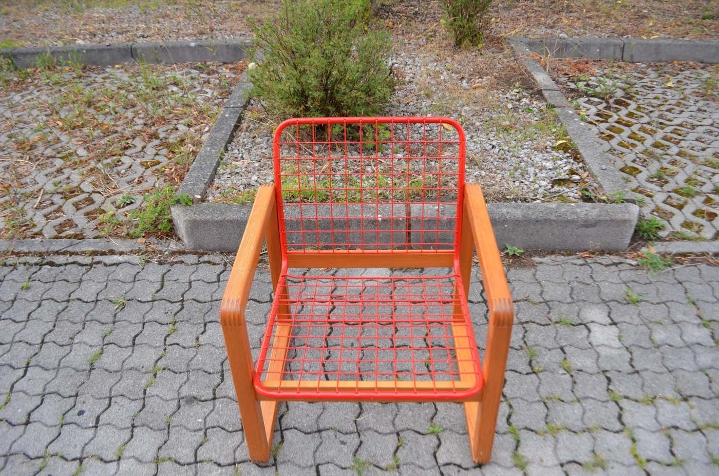 Vintage Ikea 1982 Model Sälen By Knut & Marianne Hagberg Pine Lounge Arm Chair photo buy