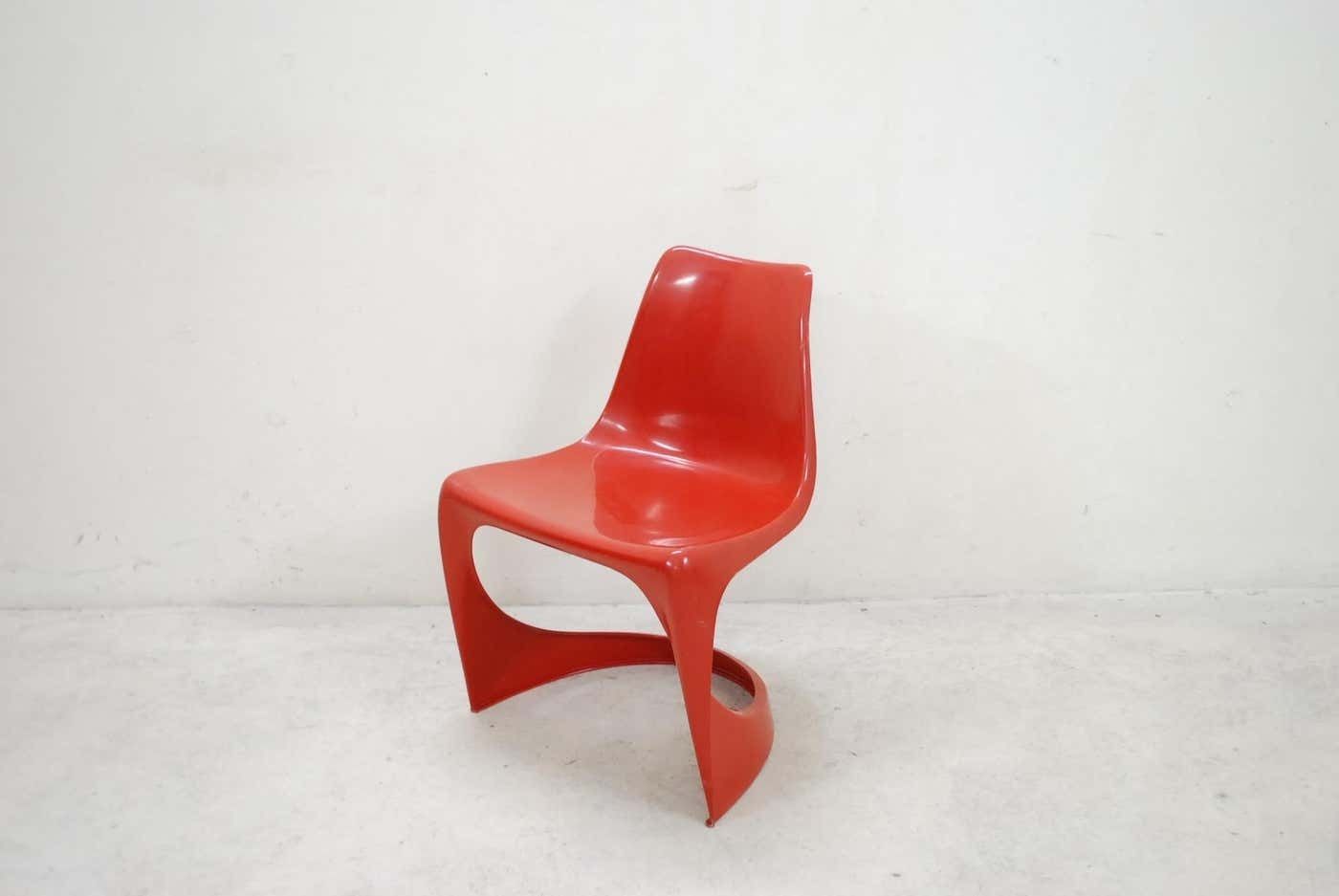 Steen Ostergaard Model 290 Pair Of Red Chair For Cado, 1970 photo Furniture