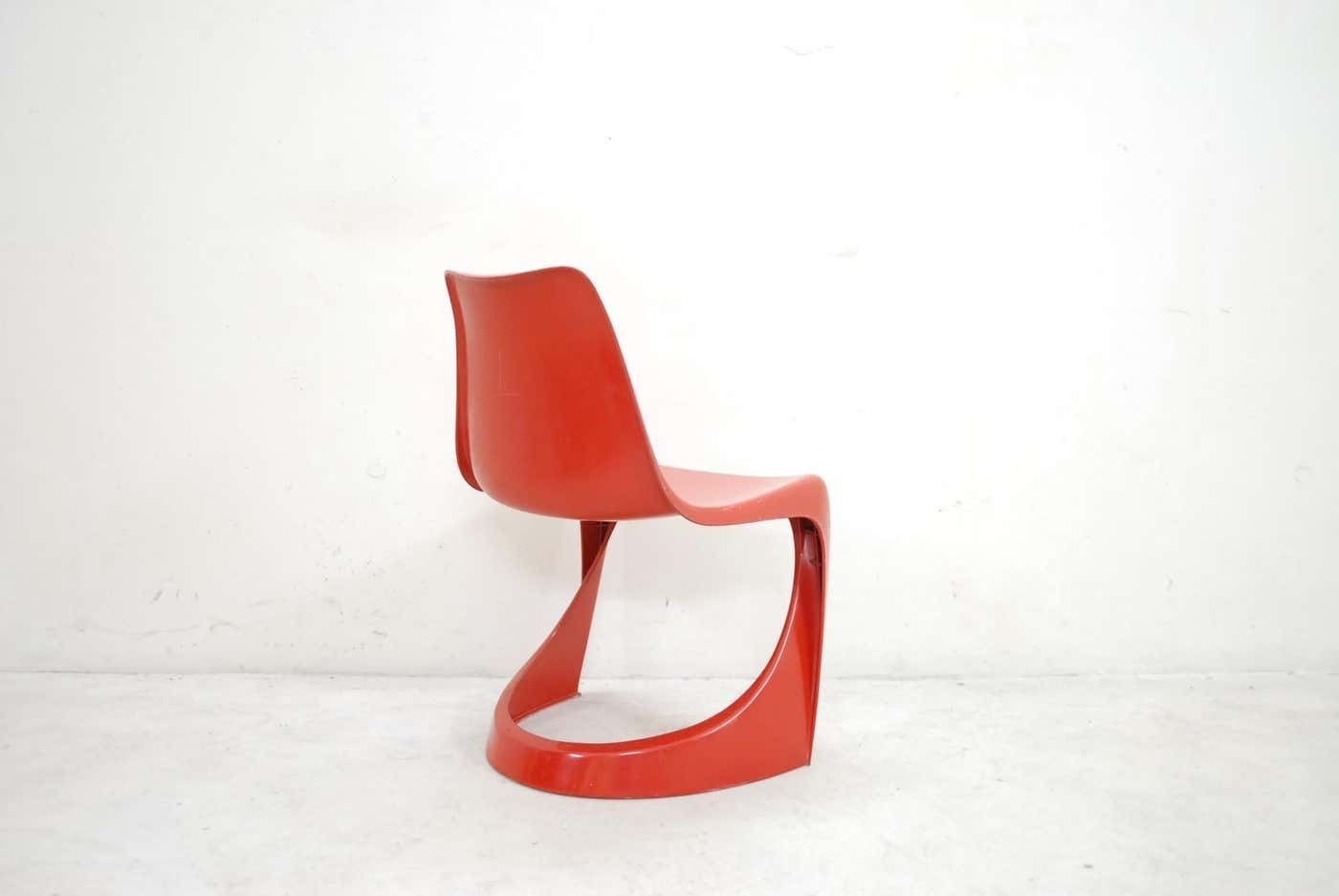 photo for sale Steen Ostergaard Model 290 Pair Of Red Chair For Cado, 1970