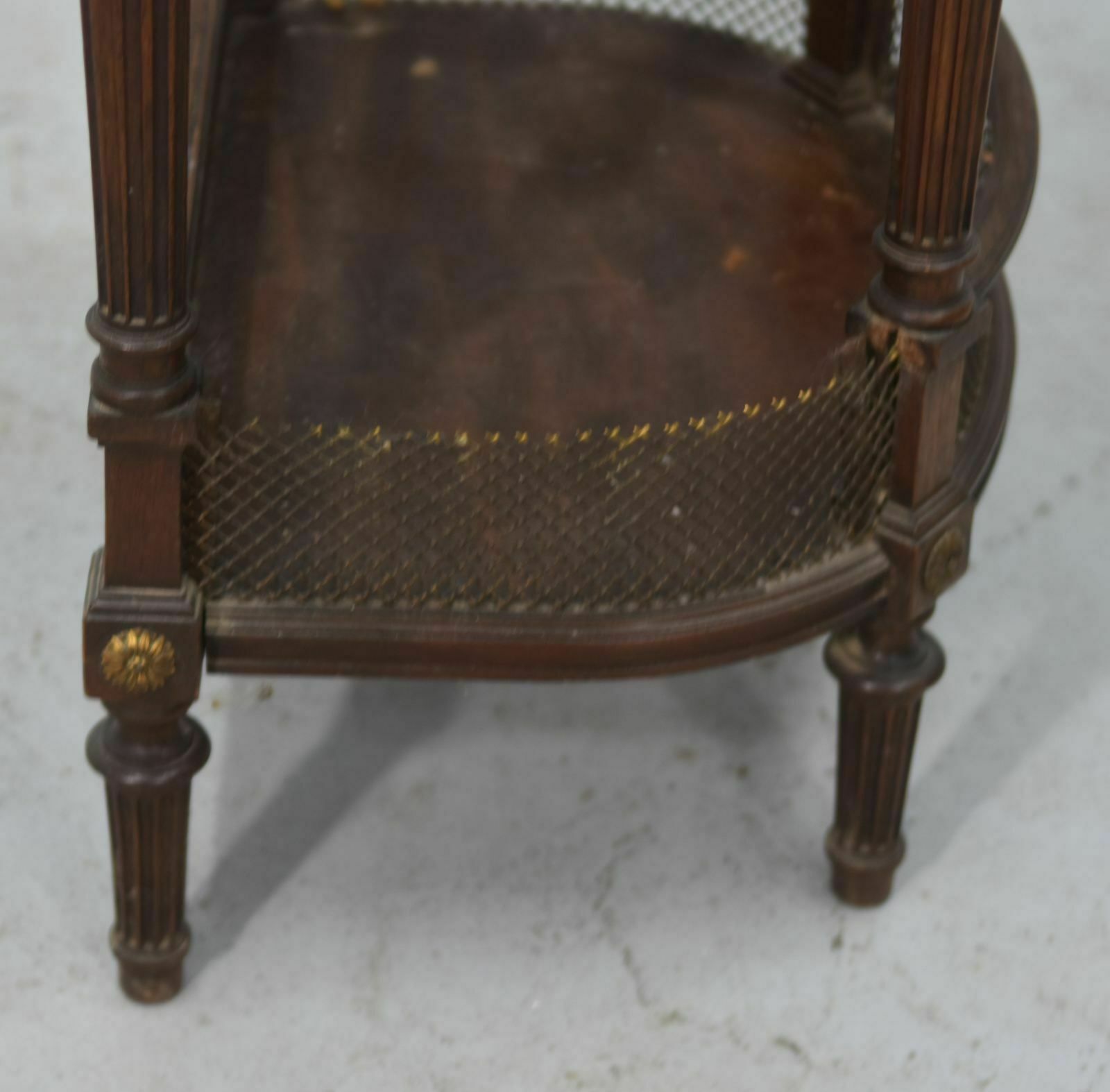 Louis XVI Style Mahogany Bedside Table, 19th Century photo buy