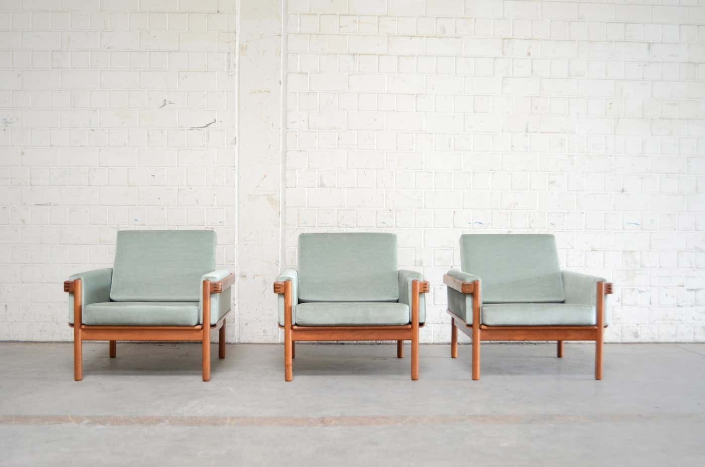 photo buy Henry Walter Klein Danish Modern Teak Easy Chair For Bramin