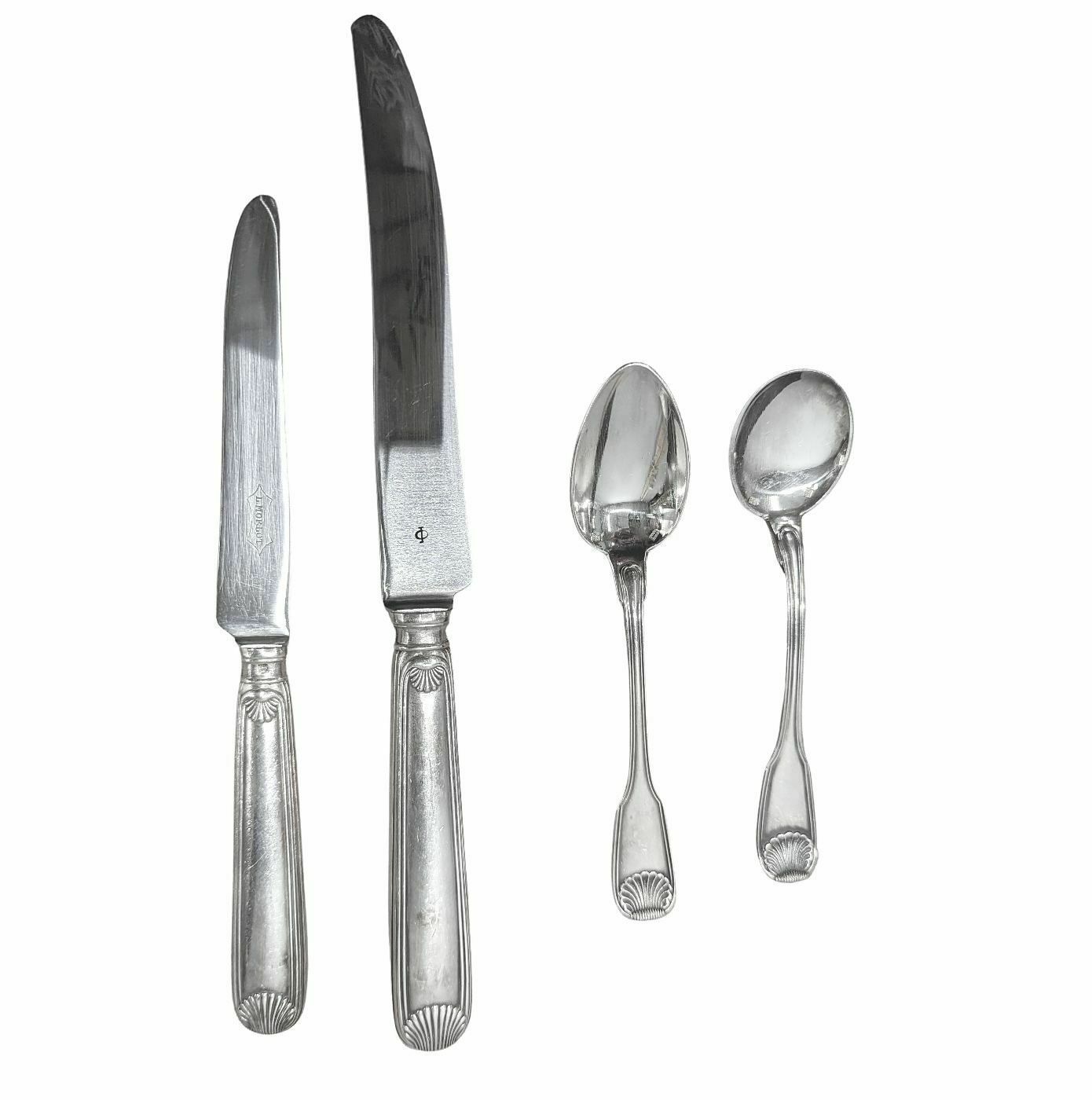 photo for sale Silver Metal Cutlery In Its Maison Morlot Box