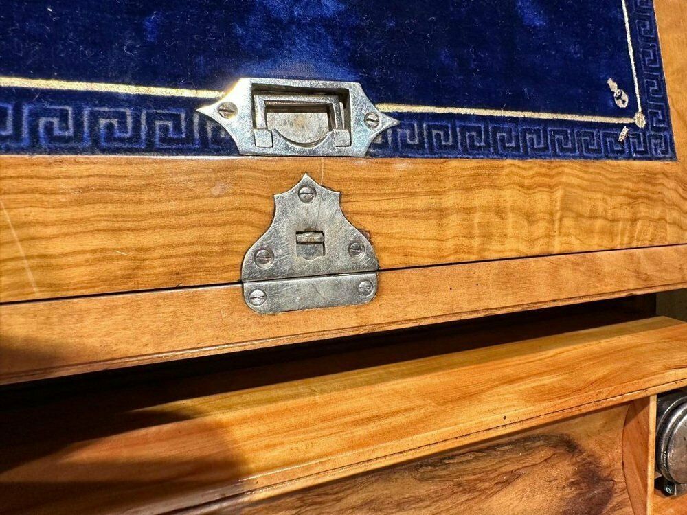 Vintage Olive Writing Box, 1900s photo Home Decor