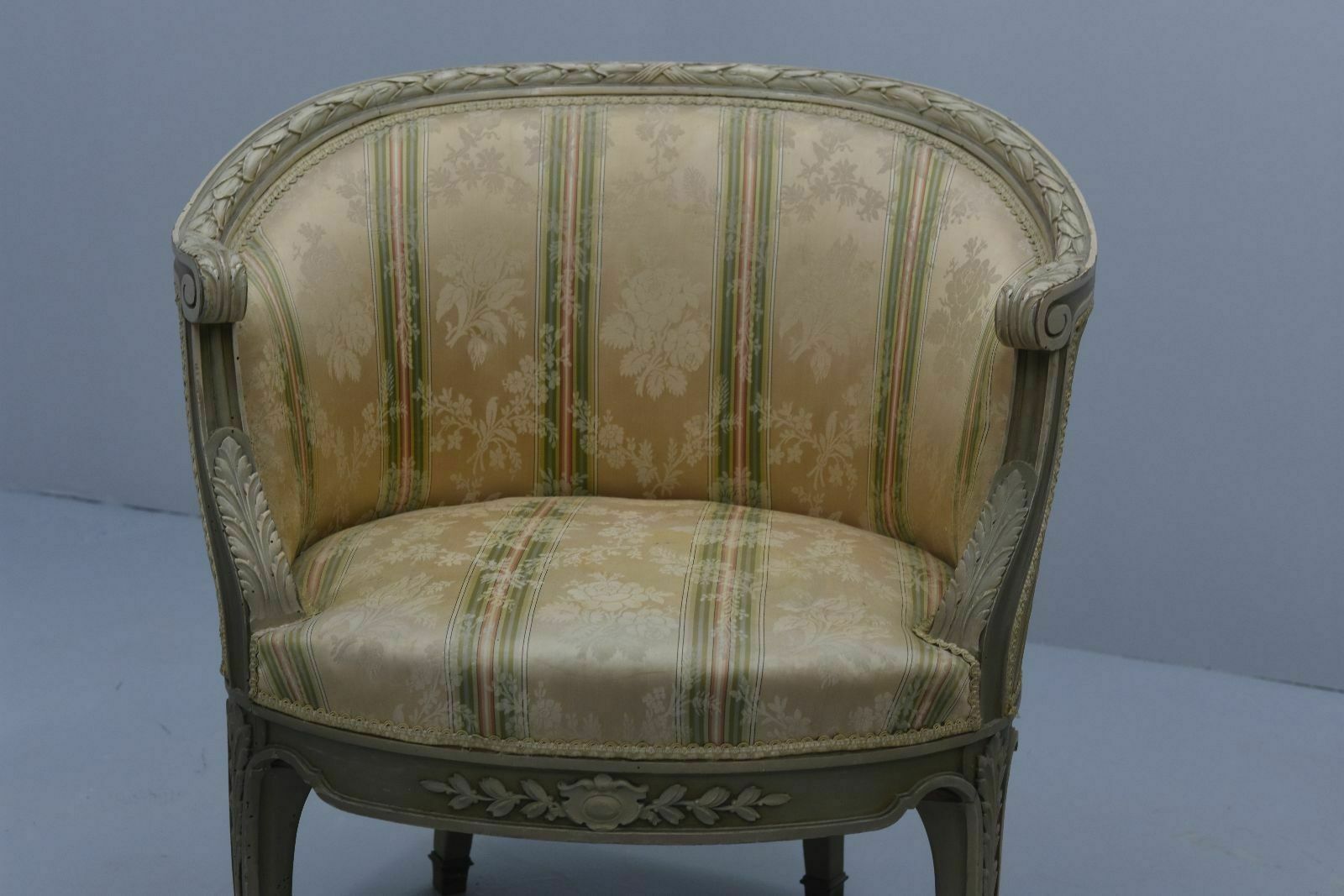 Louis XVI Style Lacquered Armchairs Late 19th Century (Pair) photo vintage