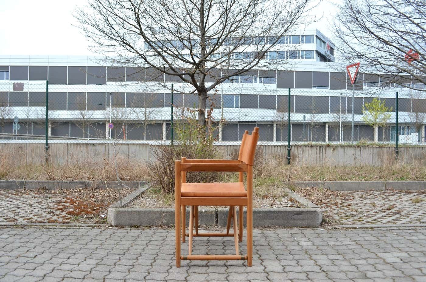 Horgen Glarus Modell 903 By Kurt Culetto Cognac Swiss Folding Spanish Chair photo Furniture