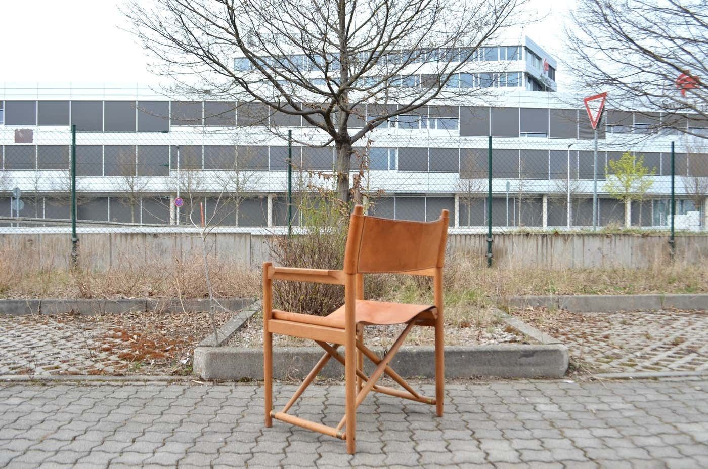 Horgen Glarus Modell 903 By Kurt Culetto Cognac Swiss Folding Spanish Chair photo 2115.0