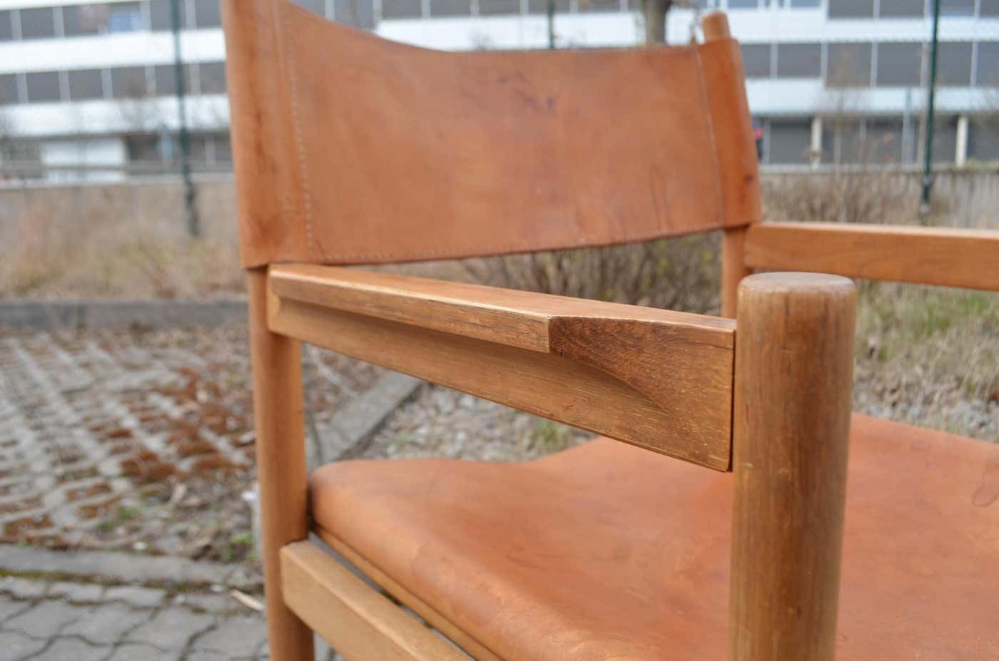 photo furniture Horgen Glarus Modell 903 By Kurt Culetto Cognac Swiss Folding Spanish Chair