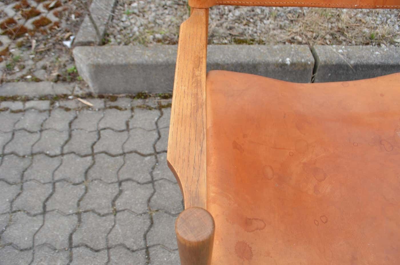photo for sale Horgen Glarus Modell 903 By Kurt Culetto Cognac Swiss Folding Spanish Chair