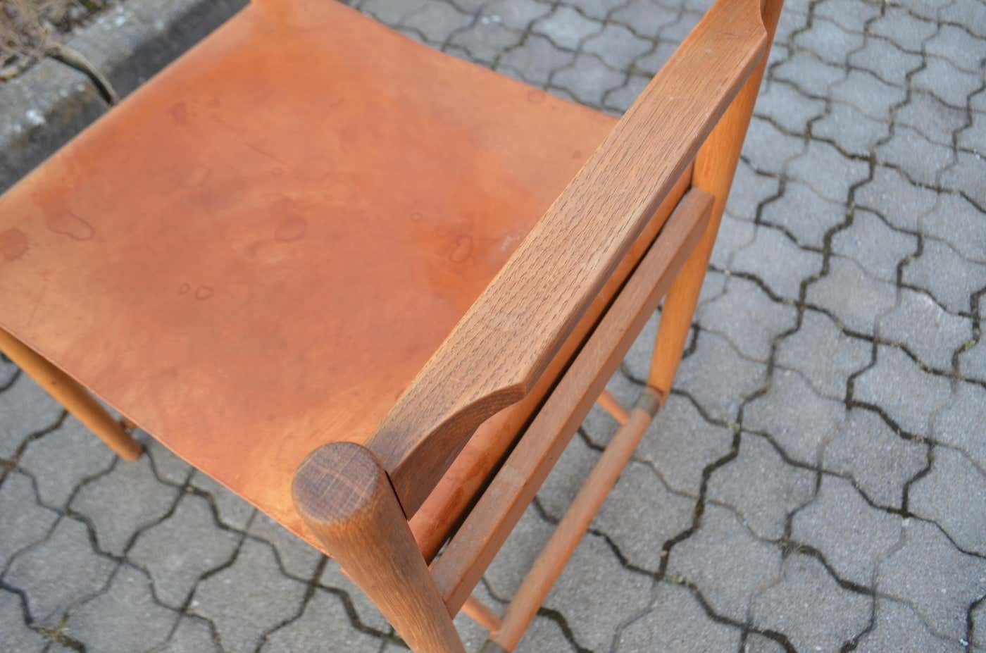 Furniture Horgen Glarus Modell 903 By Kurt Culetto Cognac Swiss Folding Spanish Chair photo