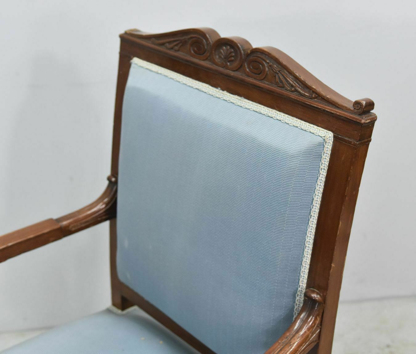 Pair Of 19th Century Mahogany Swan Neck Armchairs photo 1730.0