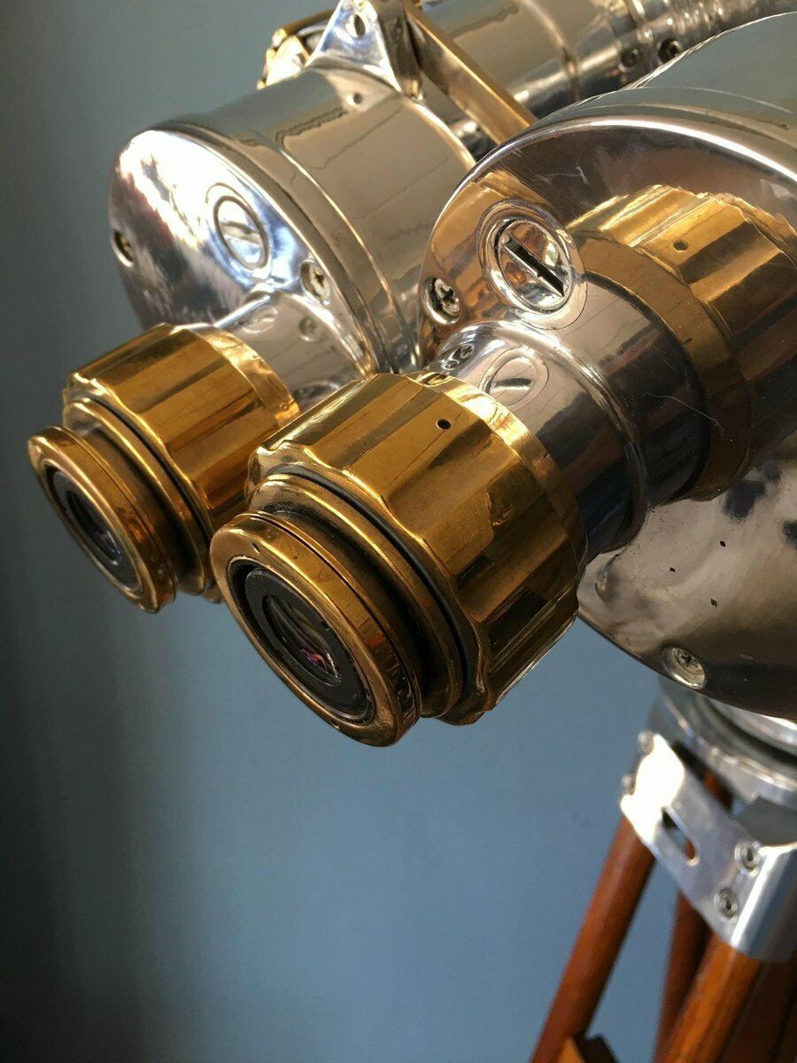 Japanese Big Eye 20 X 120 Naval Binoculars From Nikon, 1950s photo Home Decor