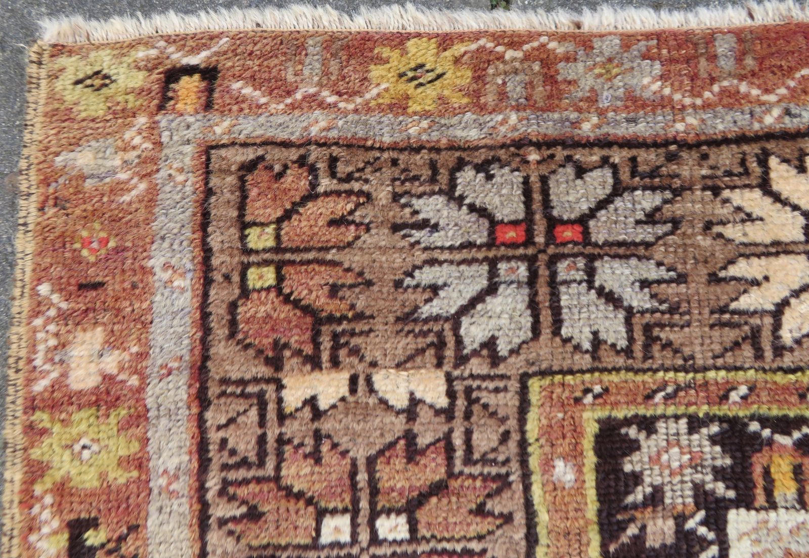 Antique Turkish Milas (Melas) Prayer Rug. Star Border. West Anatolia.Late 19th Century. 165cm X 104cm. photo 950.0