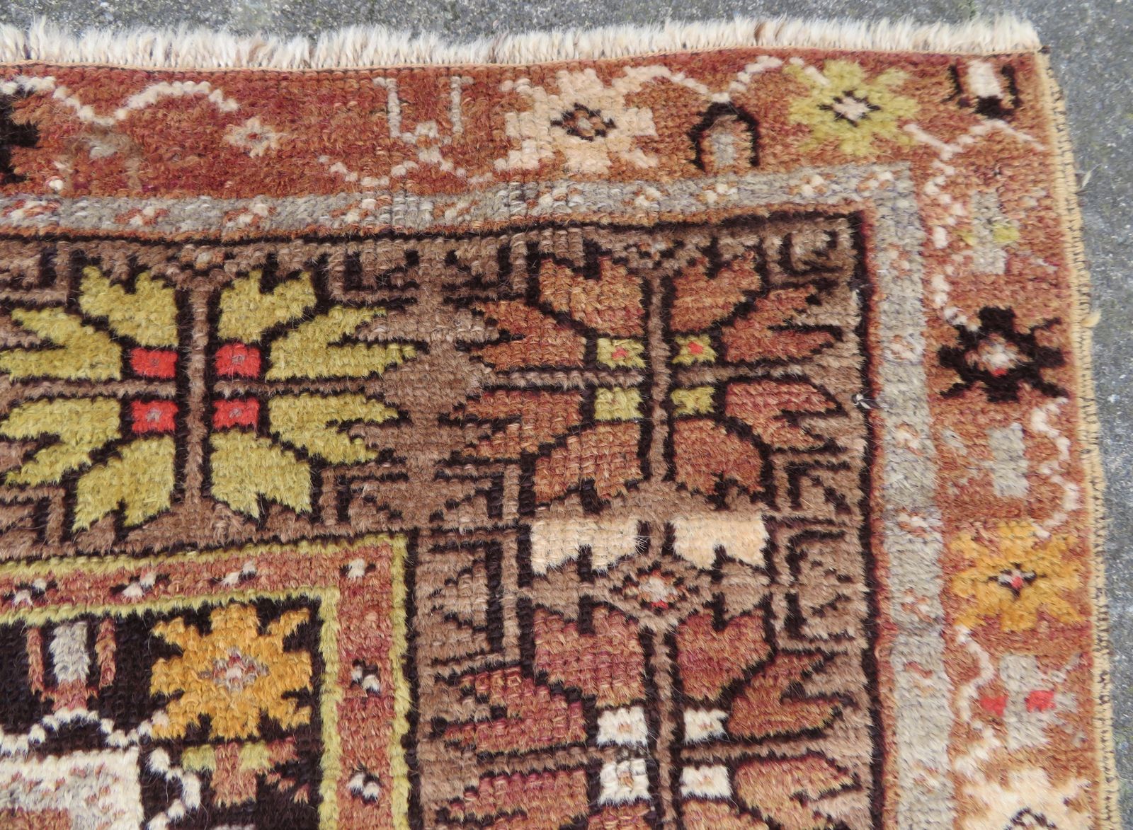 Textiles Antique Turkish Milas (Melas) Prayer Rug. Star Border. West Anatolia.Late 19th Century. 165cm X 104cm. photo