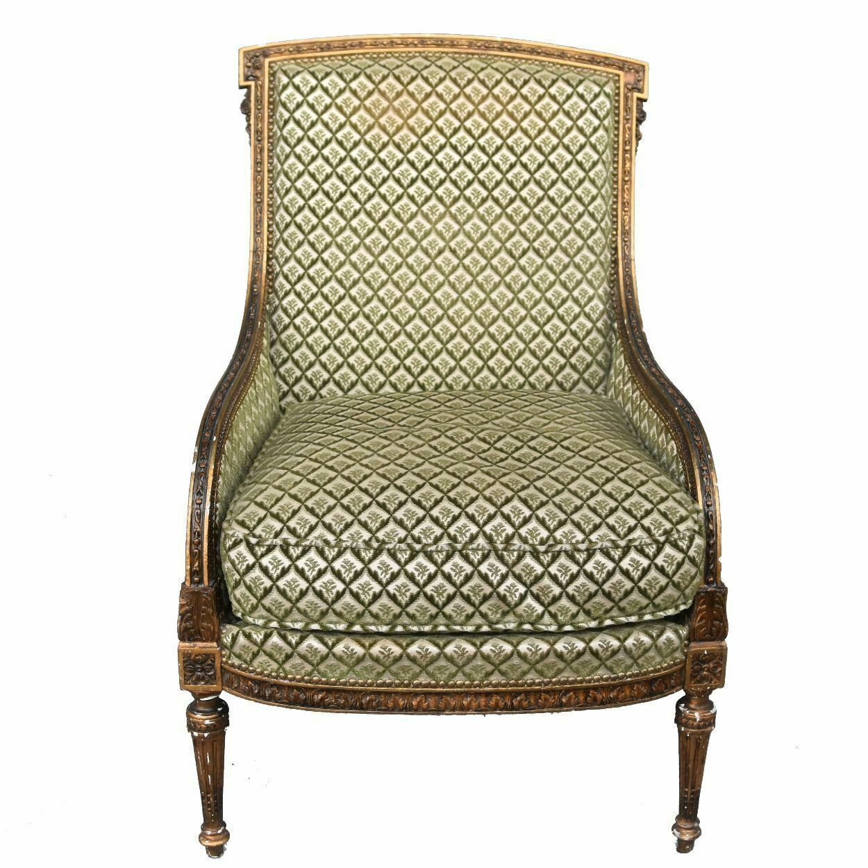 Louis XVI Style Gilded Shepherdess Armchair Late 19th Century photo furniture