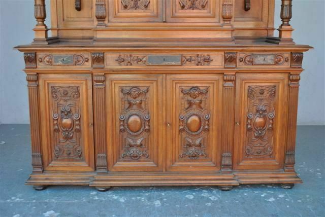 Two Body Chest Of Drawers In Walnut, Renaissance Style, Late 19th Century photo buy