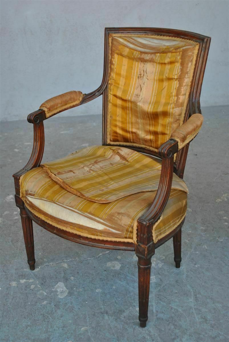 photo furniture 18th Century Louis XVI Style Armchairs To Restore (Set Of 3)