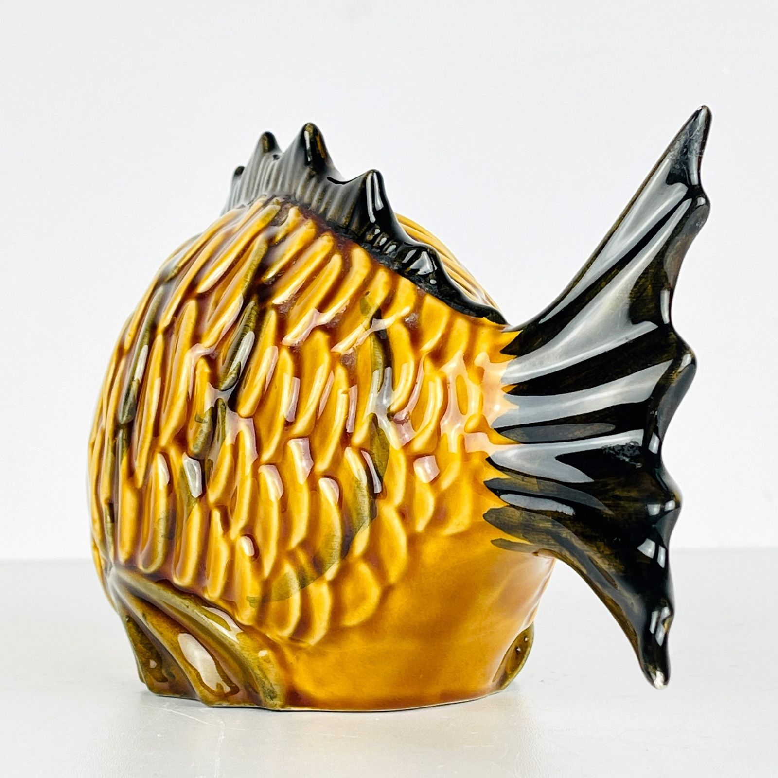 Vintage Ceramic Figure Fish Portugal 1970s photo 300.0