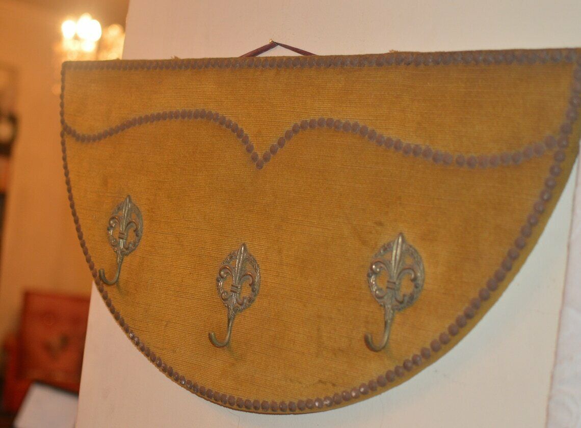 Vintage Coat Rack Wall Hanger Wall Mount Coat Rack  Storage Wall Rack  Mid Century  1960s photo furniture