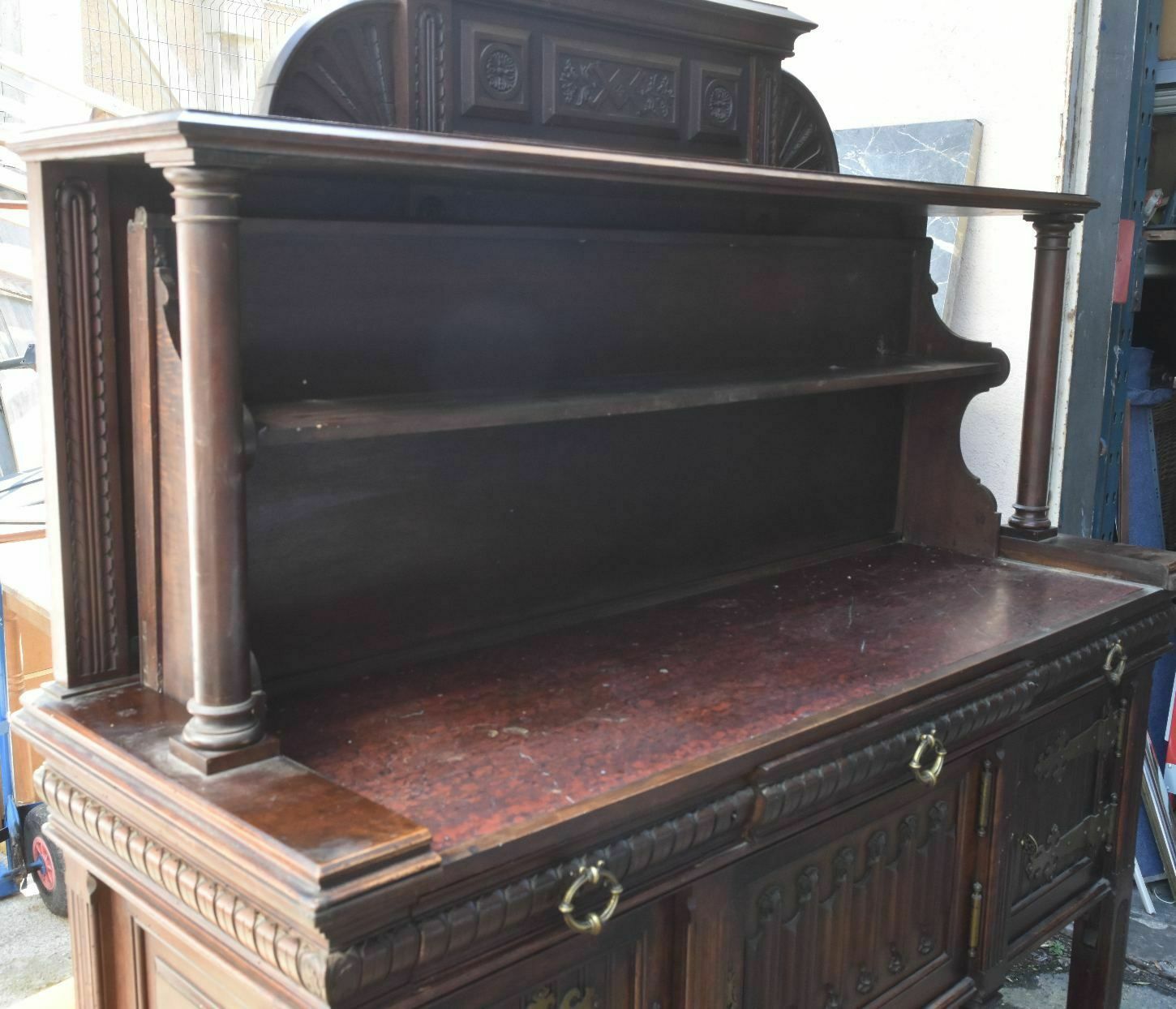Trolley Body In Walnut Gothic Style Late 19th Century photo 1837.0
