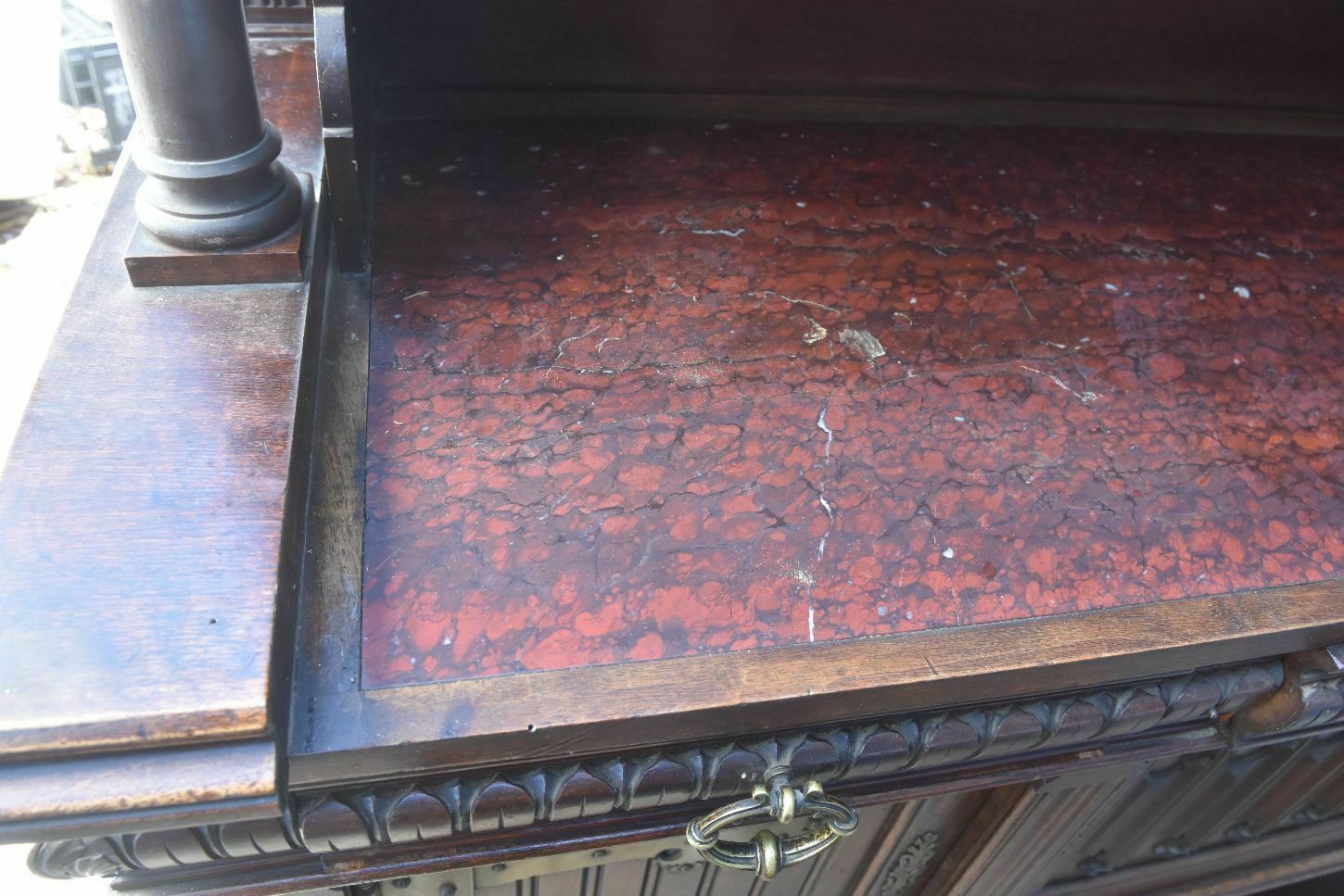 photo furniture Trolley Body In Walnut Gothic Style Late 19th Century