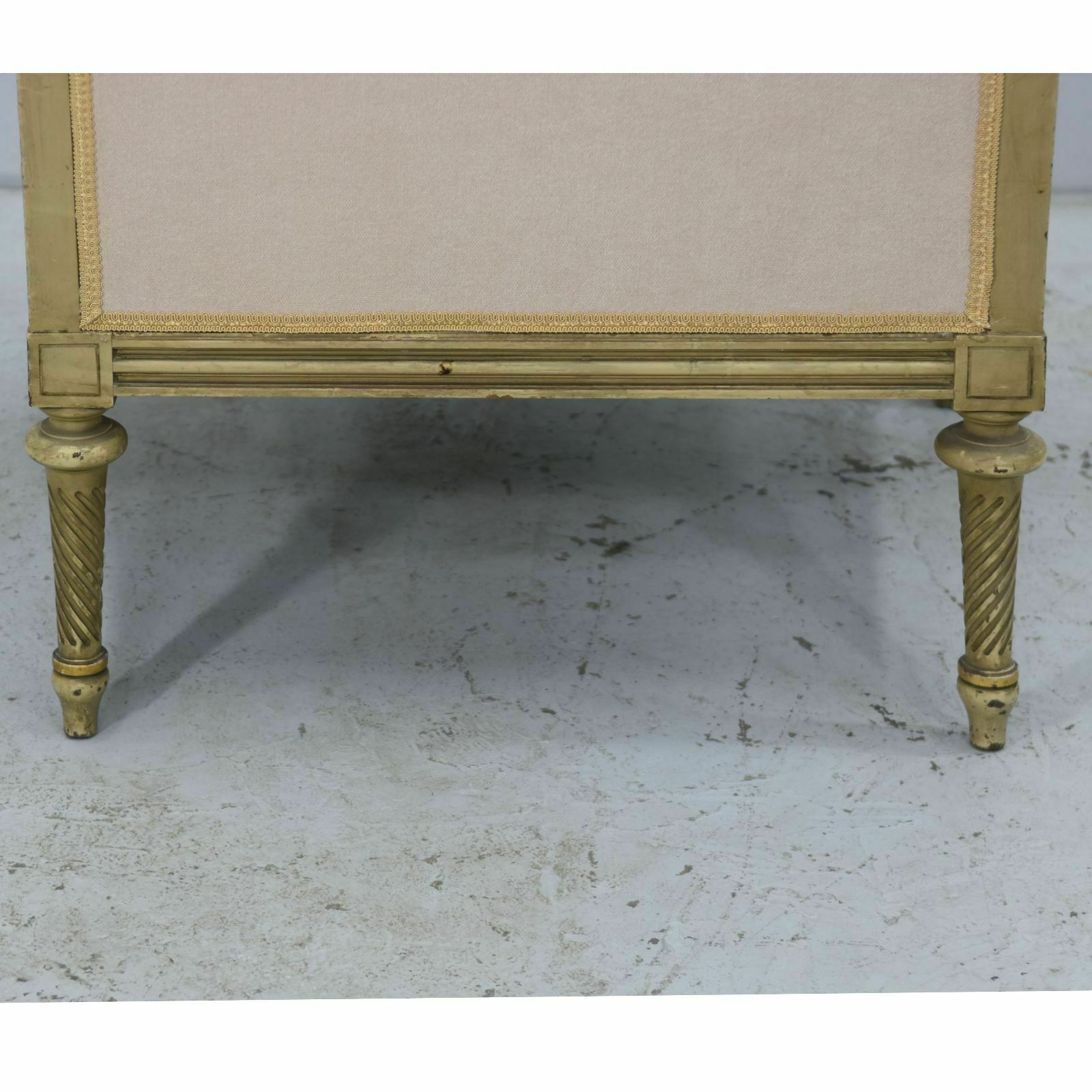 Louis XVI Style Gilded Shepherdess Armchair Late 19th Century photo vintage