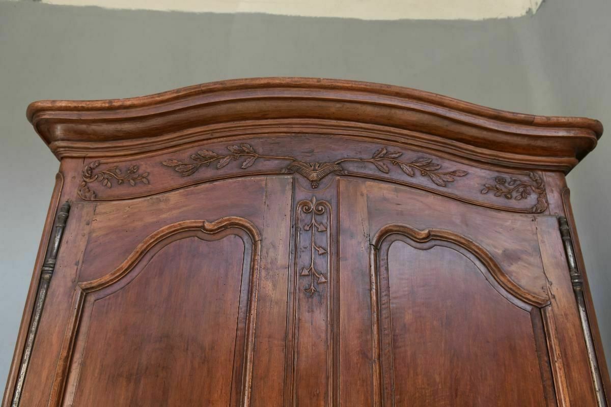 Louis XV Nîmes Wedding Wardrobe From The 18th Century In Walnut To Be Restored photo vinterior