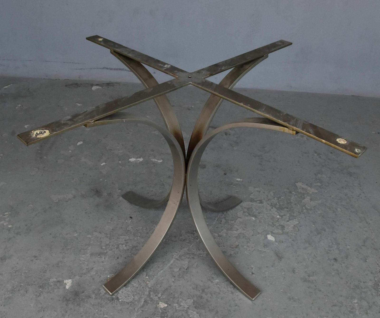 photo furniture Vintage Table 1970 Brushed Metal And Marble O. Borsani