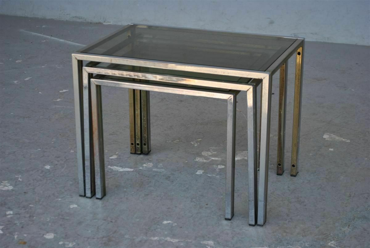 Vintage Nesting Tables 1970 Jansen Style Series Of 3 photo furniture