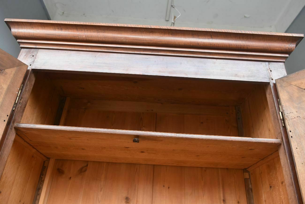 photo for sale Eighteenth Century Walnut Cabinet With Diamond Tipped