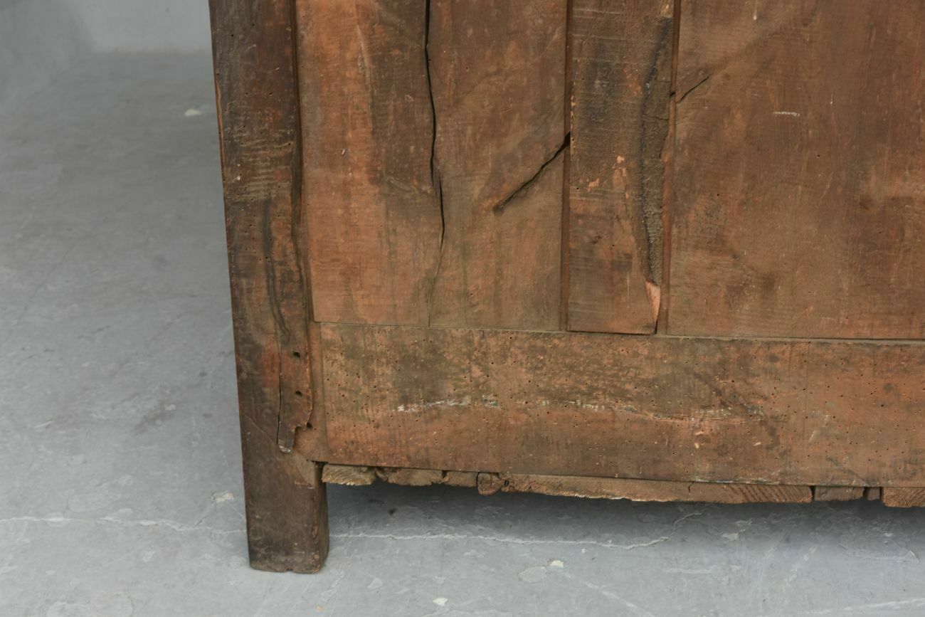 1728.0 Rustic Walnut Chest Of 18th, 1700s photo