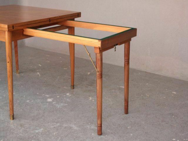 photo for sale Square Folding Table In Beech 1950