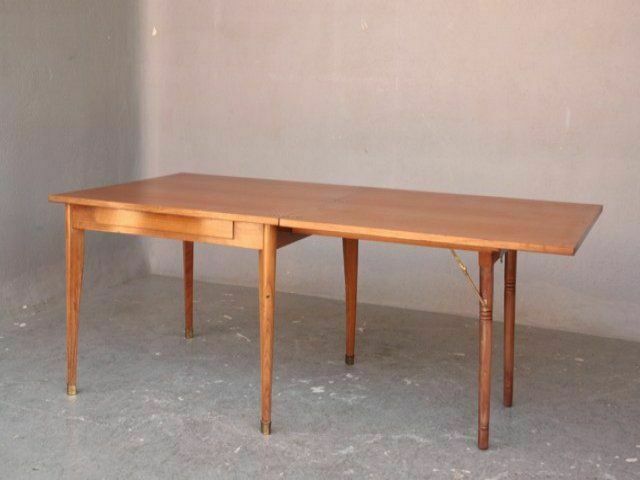 1242.0 Square Folding Table In Beech 1950 photo