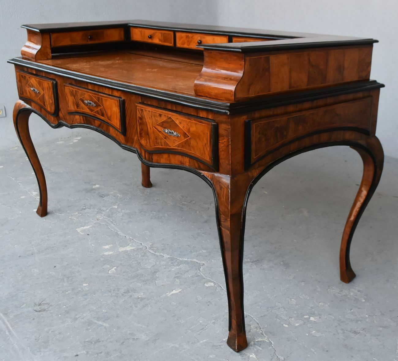Louis XV Tiered Walnut Desk By Jf Hache, 18th Century photo Furniture