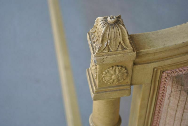 Antique Lacquered Painted Bed In Louis XVI Style photo 928.0
