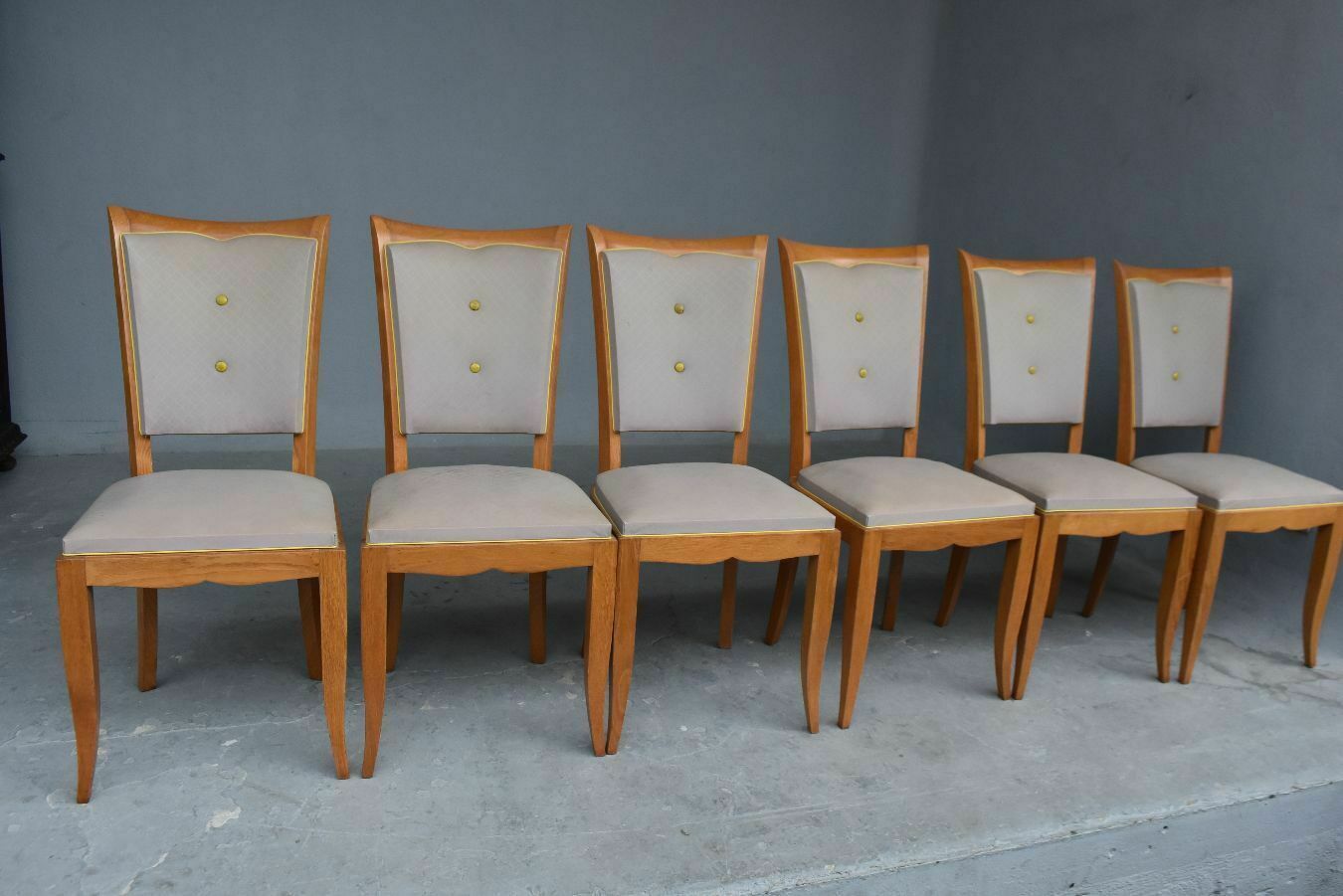 1940 Chairs In Lavender Skai Cherry (Set Of 6) photo vintage