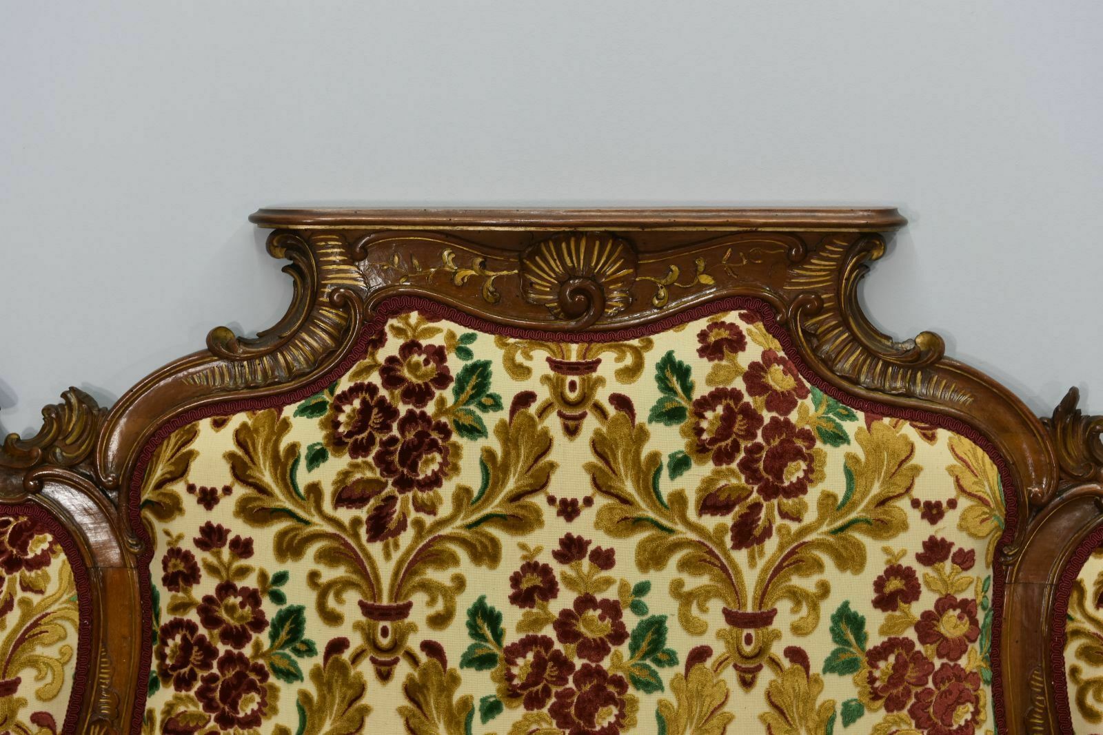 Louis XV Style Bench, Tapestry And Mirror, Late 19th Century photo 8855.0