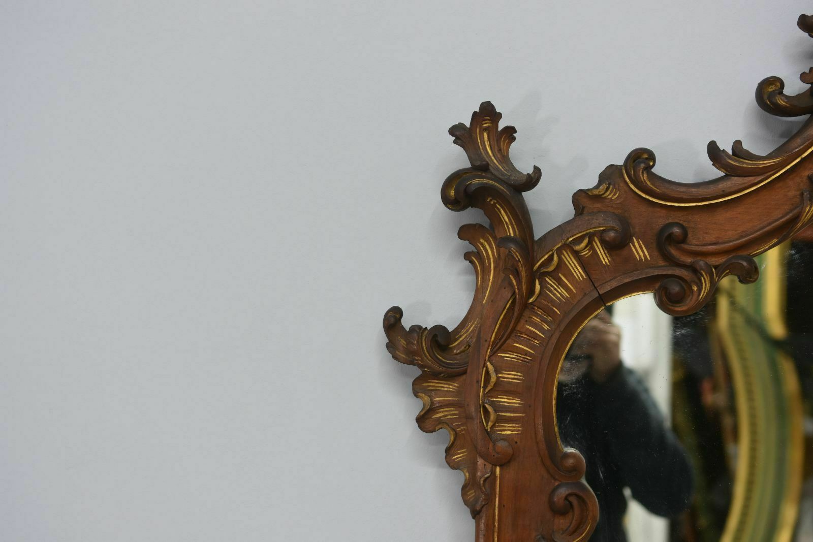 photo buy Louis XV Style Bench, Tapestry And Mirror, Late 19th Century