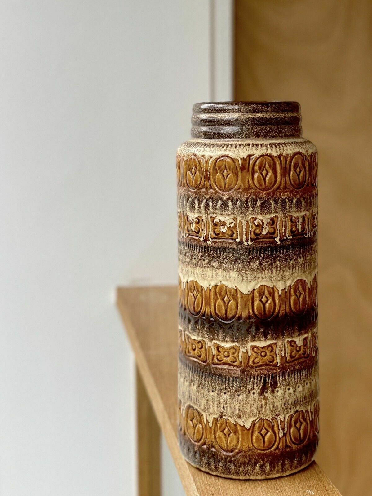 West German Scheurich Keramik Large Floor Vase 289 41 photo 75.0
