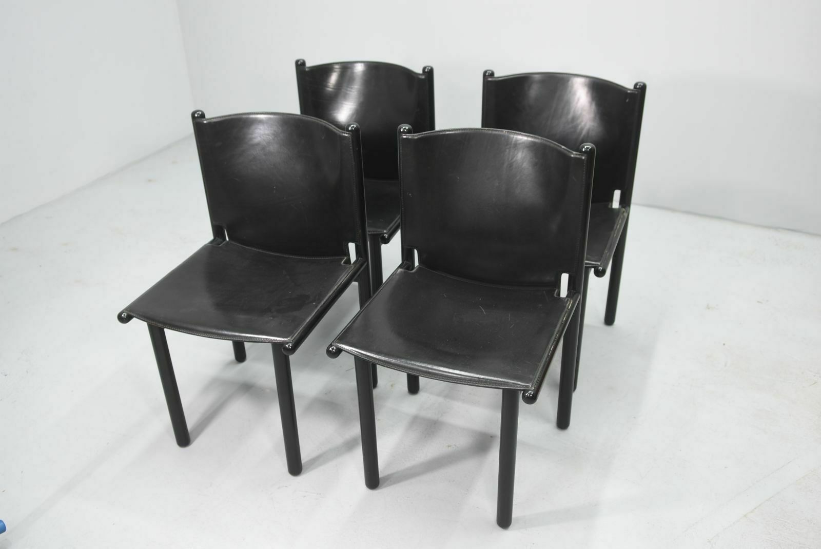 1980s Cassina Edition Leather Chairs (Set Of 4) photo buy