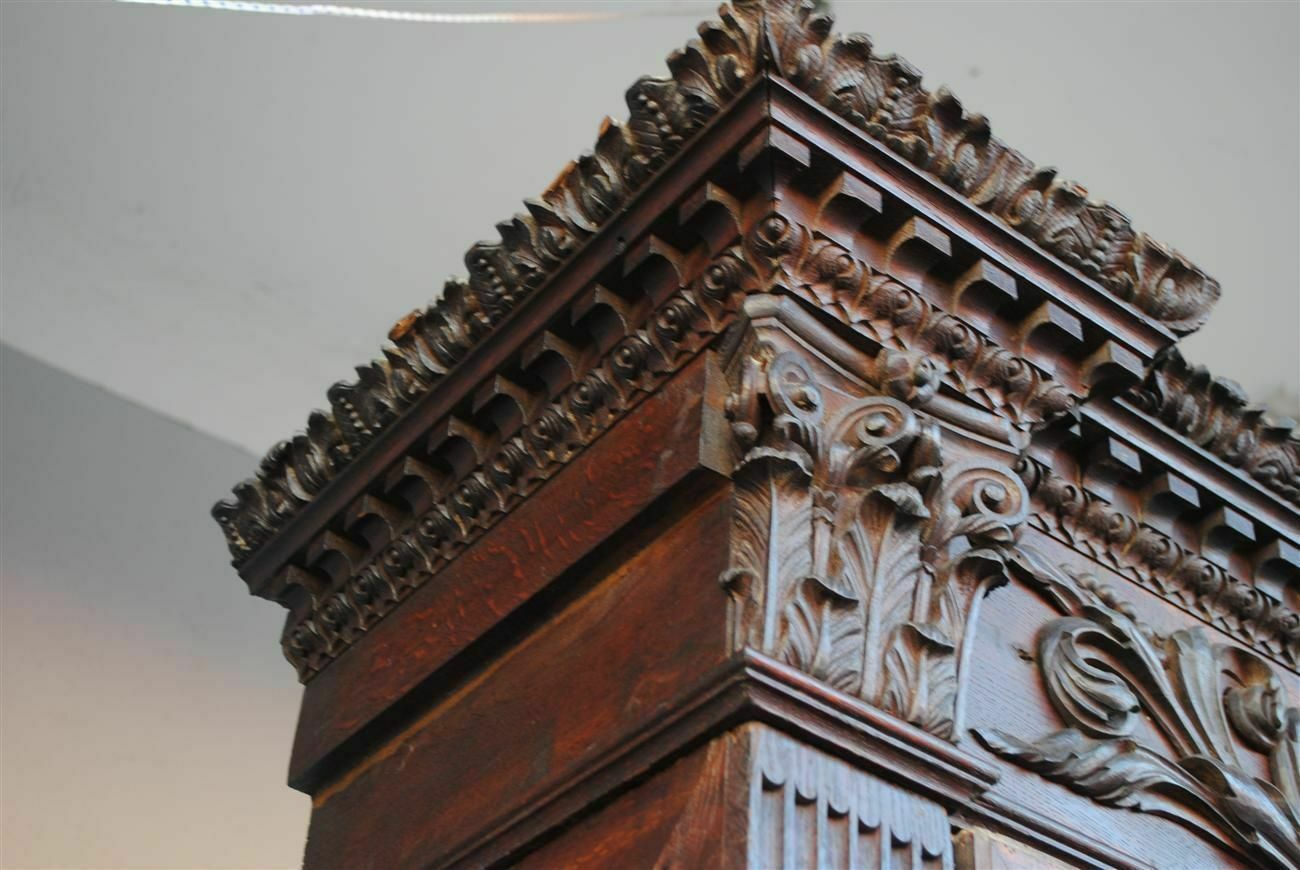 Oak Sacristy Furniture Made Up Of Old Elements photo for sale