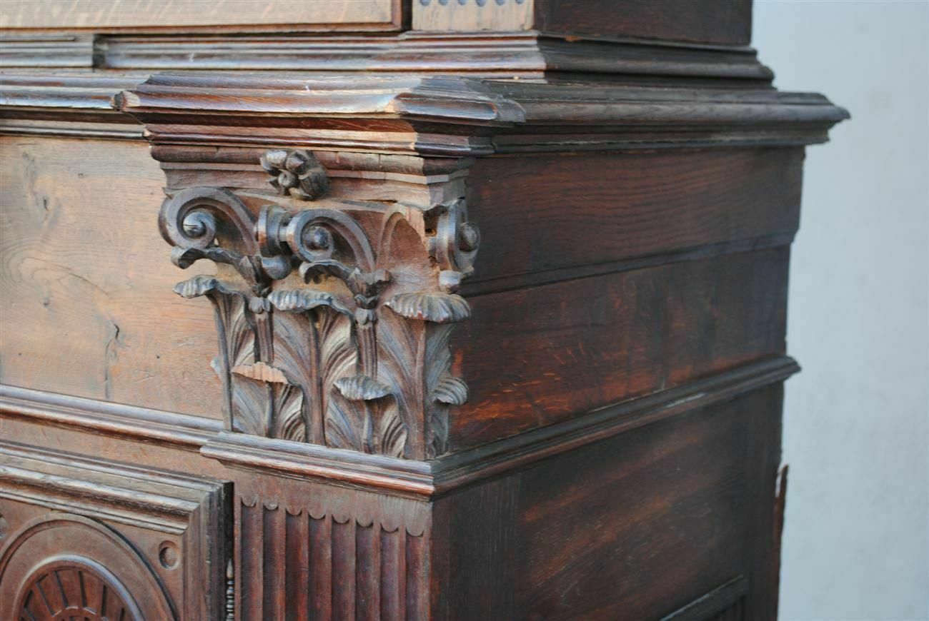 Oak Sacristy Furniture Made Up Of Old Elements photo Furniture