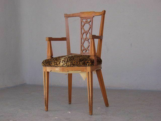 Louis XVI Period Office Armchair In Cherry Wood photo for sale