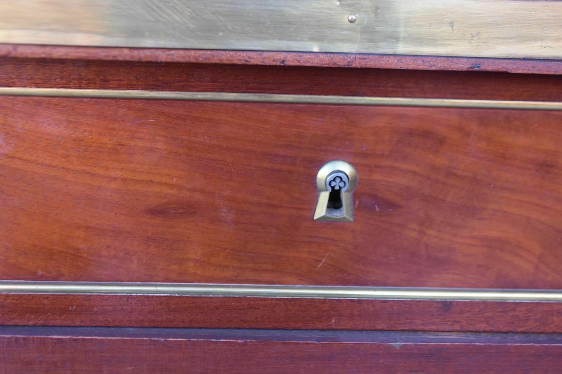 photo buy Door Secretary In Flamed Mahogany 18th Clover Locks