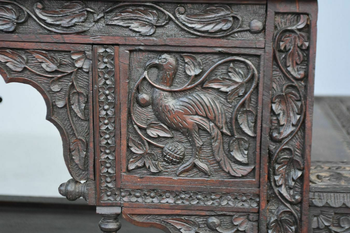 photo for sale Tea Table End Of Sofa Carved Indian Rosewood 19th Century 2