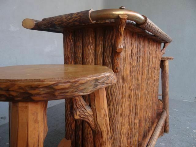 Bar Style Raw Wood Mountain Chalet 1970 photo 1148.0