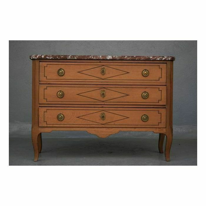 Directoire Period Light Oak Chest Of Drawers photo furniture