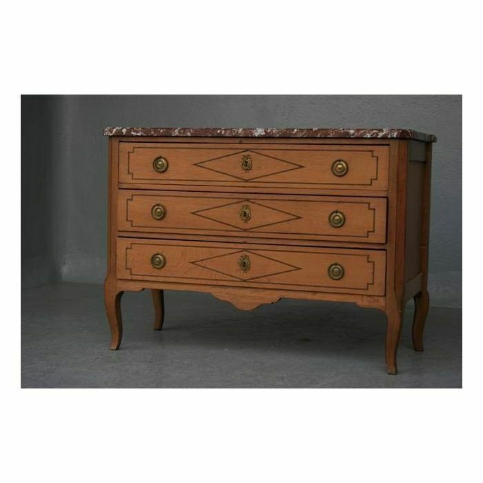 Directoire Period Light Oak Chest Of Drawers photo for sale