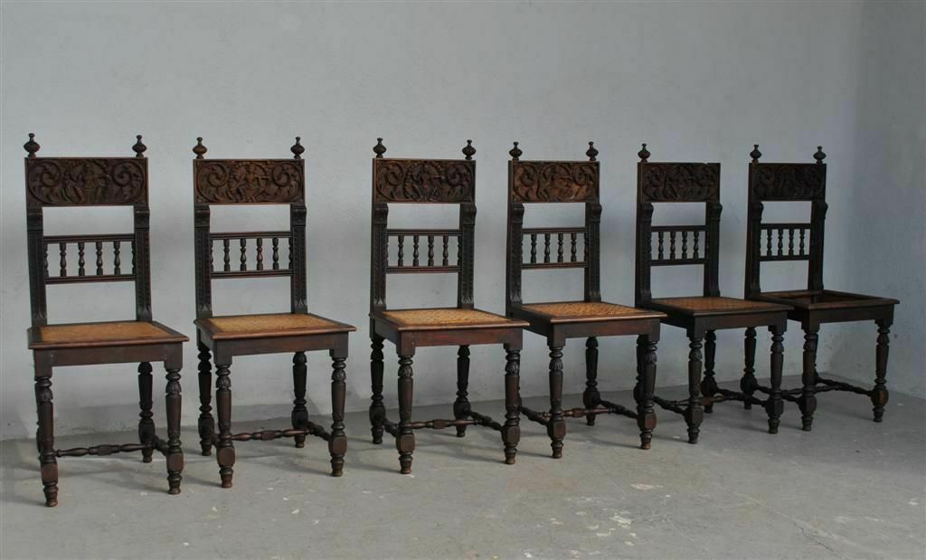 Indian Chairs From The End Of The 19th Century (Series Of 6) photo furniture
