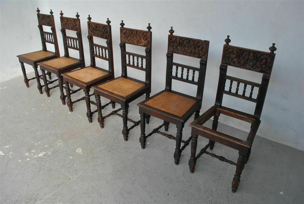 Indian Chairs From The End Of The 19th Century (Series Of 6) photo Furniture